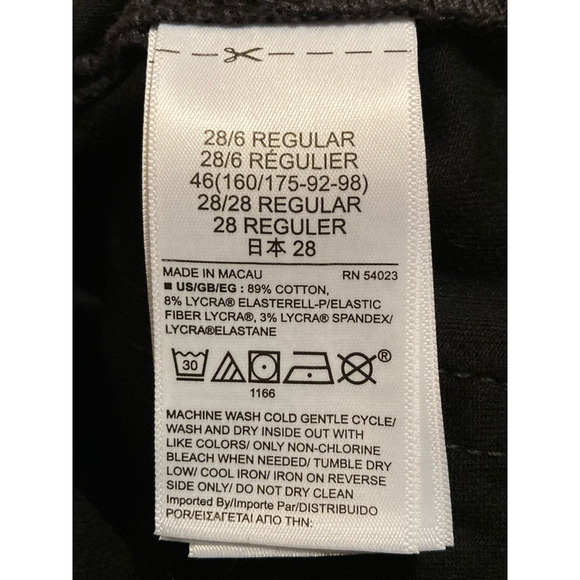 Gap Womens True Slim Skinny Jeans Black Stretch Shimmer Pockets Denim 28/6 R - Picture 6 of 6